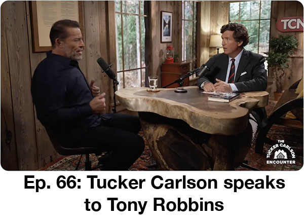 Tucker speaks to Robbins