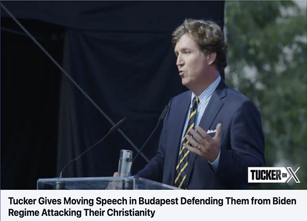 Tucker Speech in Budapest thumbnail